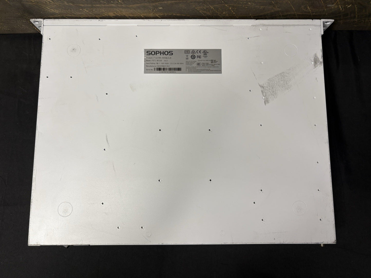 Sophos XG210 Rev.3 Network Security Firewall Appliance with Rack Ears