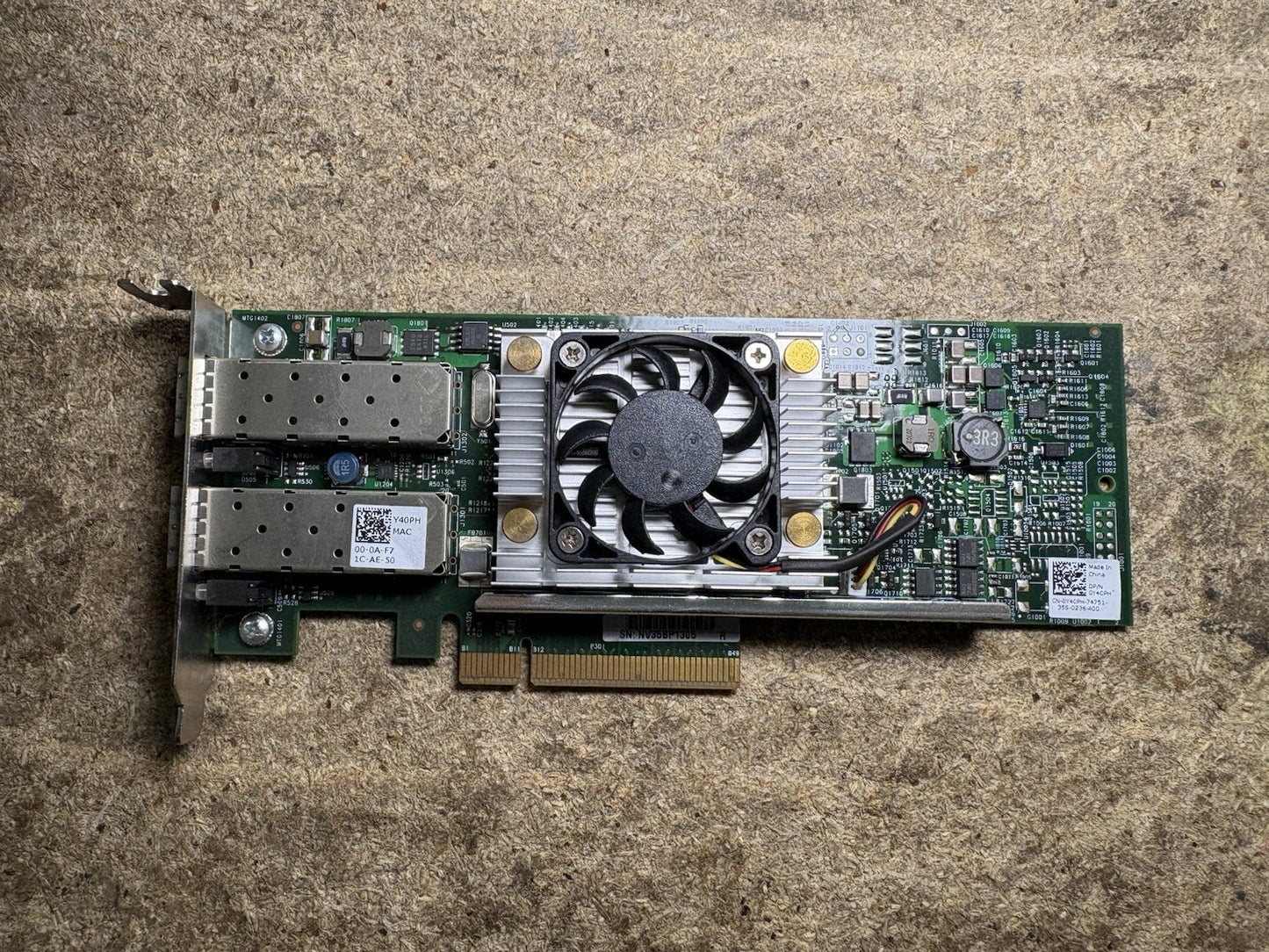 Lot 9 Dell 0Y40PH Broadcom 10GB SFP+ DUAL PORT Adapter PCI-E Network Card