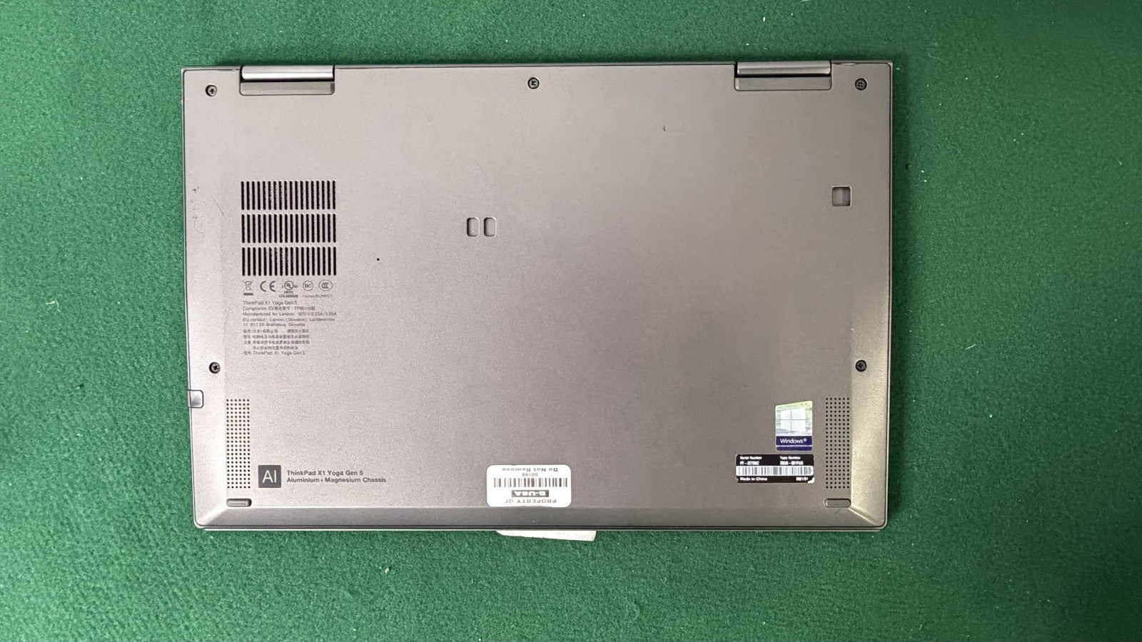 LENOVO ThinkPad X1 Yoga Gen 5 i5-10210U-8GB-256GB WIN 11 80-89% battery health