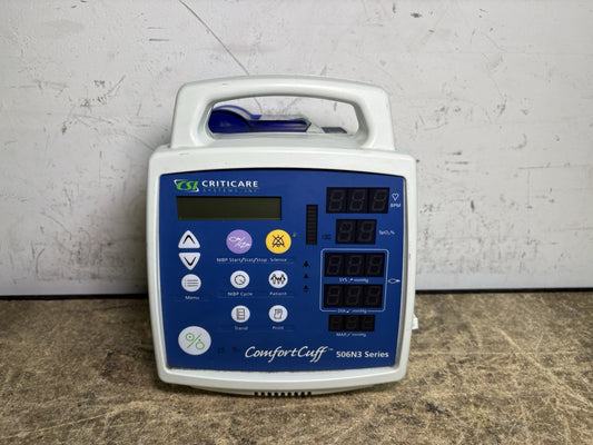 CSI Criticare 506N3 Series Comfort Cuff NIBP SPO2 Patient Monitor