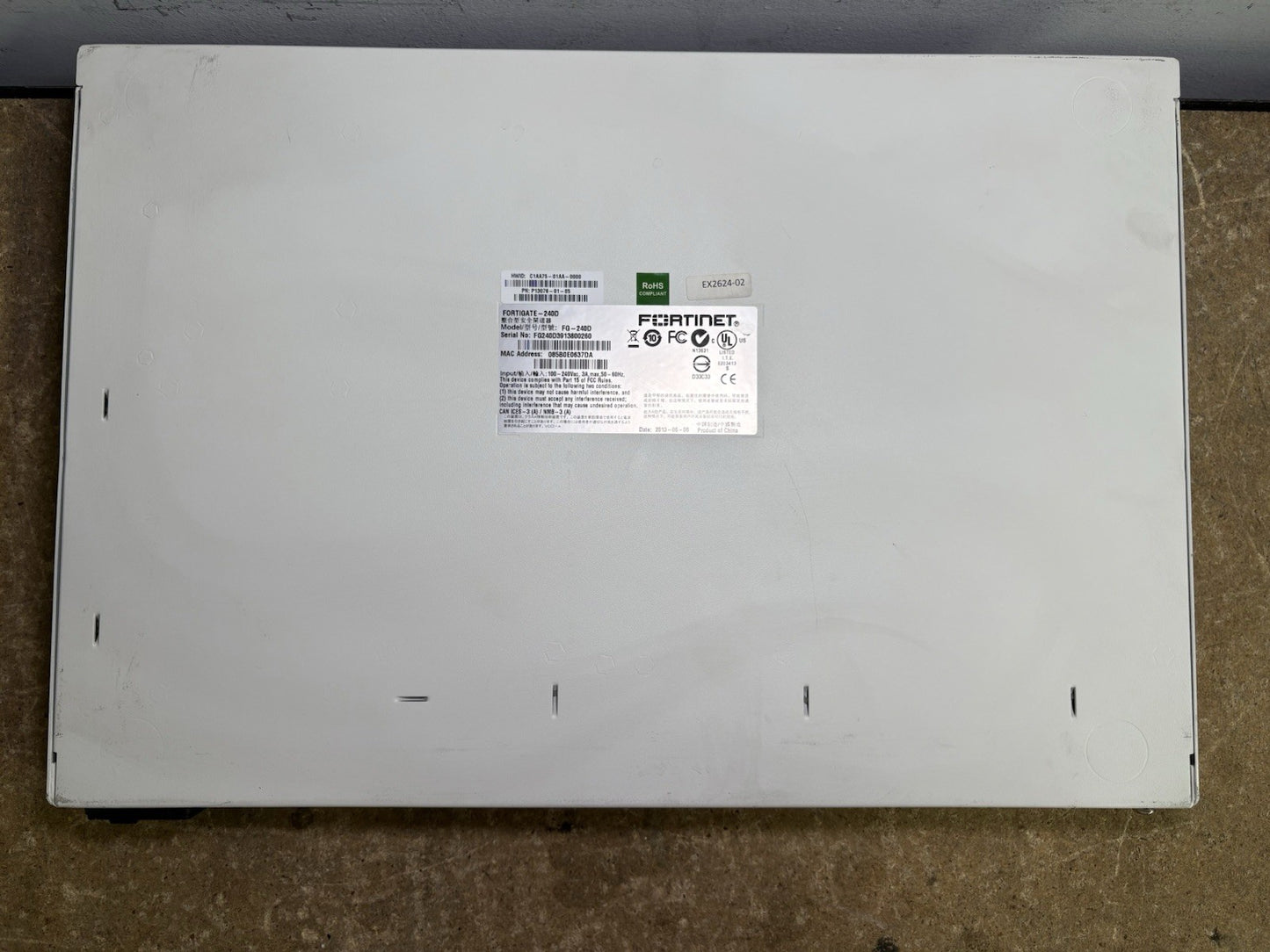 Fortinet FG-240D Used Security Firewall Appliance