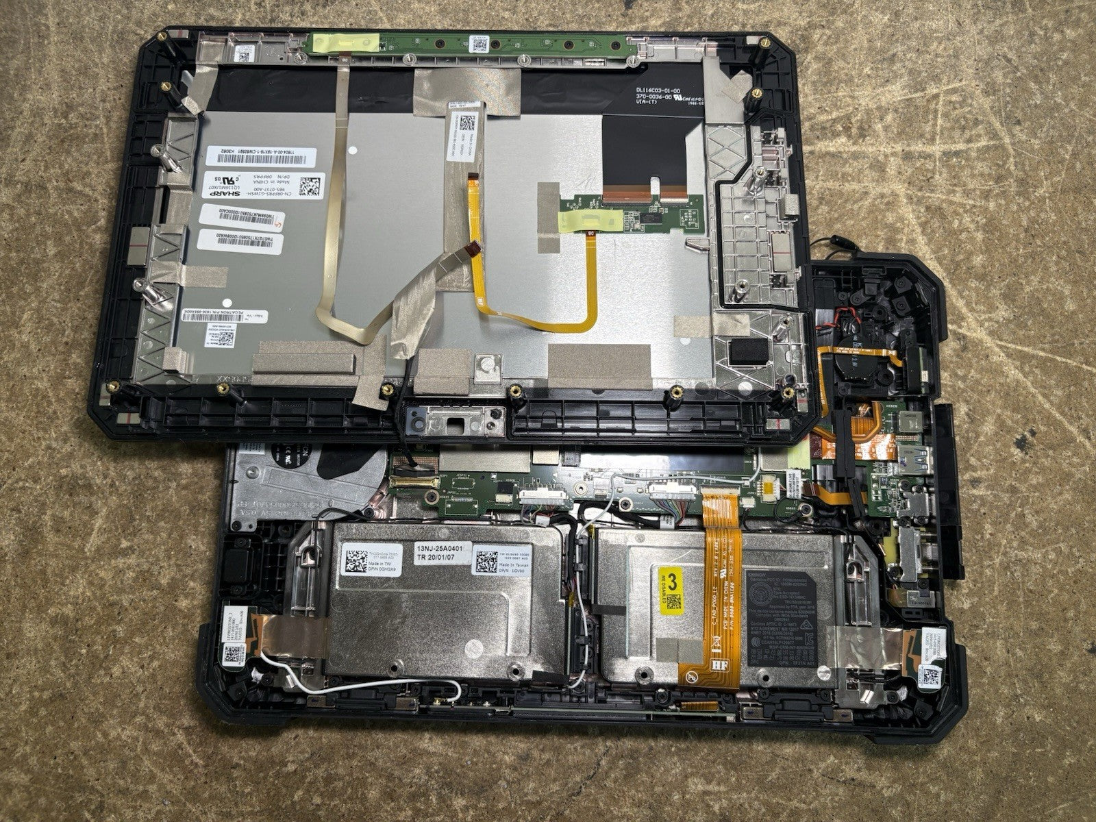 Dell Latitude 7212 Rugged Extreme Tablet  i5-8350U 8GB RAM NO SSD NO BATT