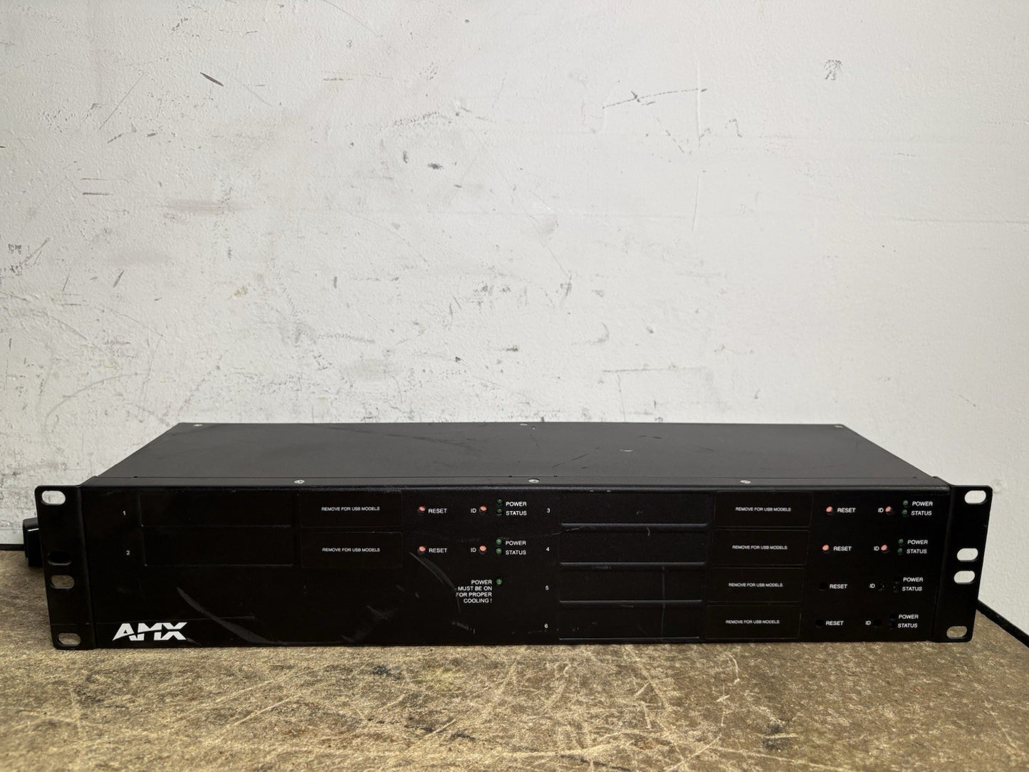 SVSi / AMX N9206 Networked AV 2RU Rack Mount Cage W/ 4x N2151 Cards