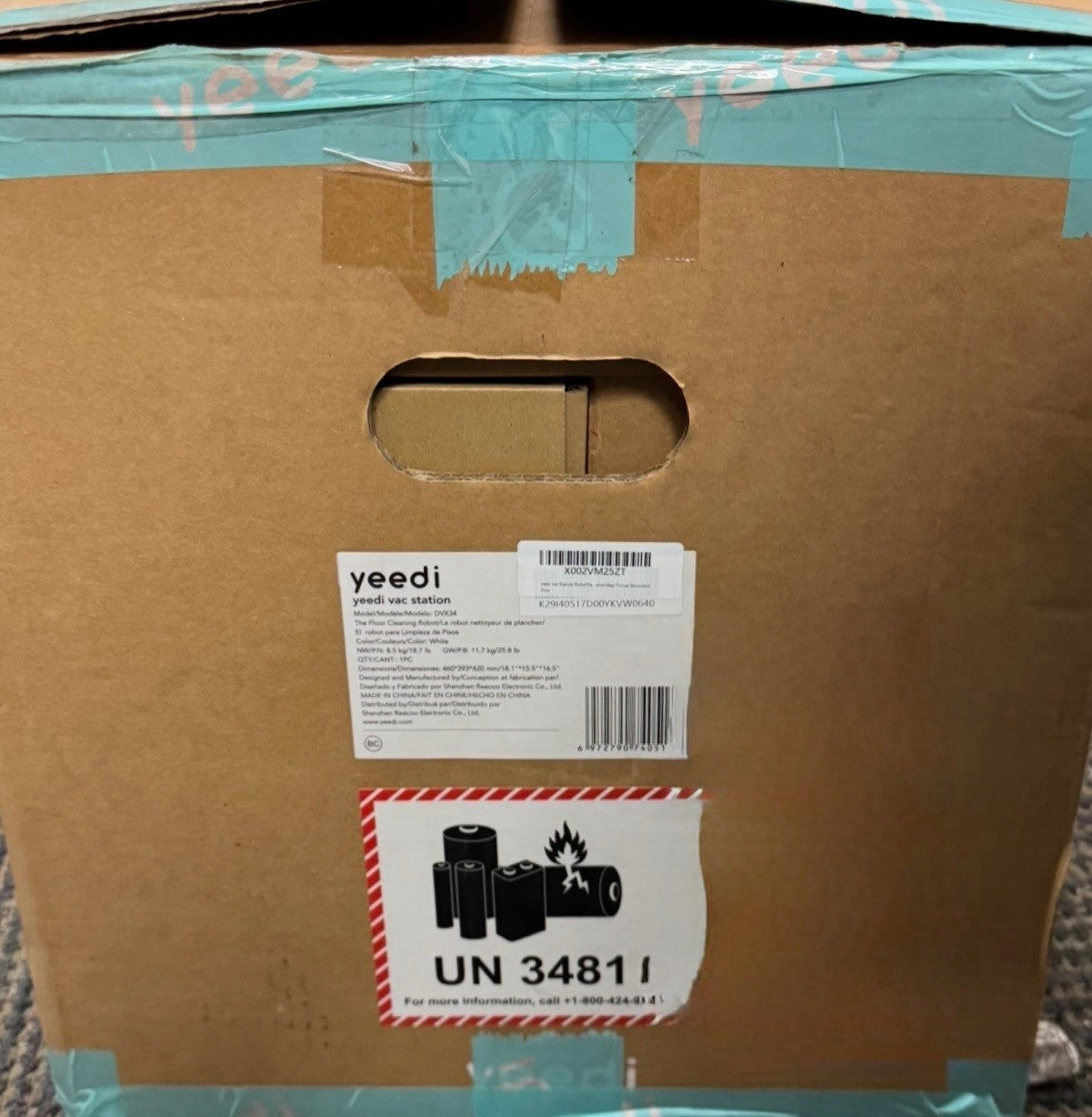 yeedi vac station DVX34 Robotic Vacuum Cleaner & MOP Refurbished