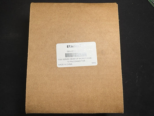 EF Johnson 5300 Series Desktop Mic, 13 Pin, Part # 589-0012-022-01, NEW IN BOX