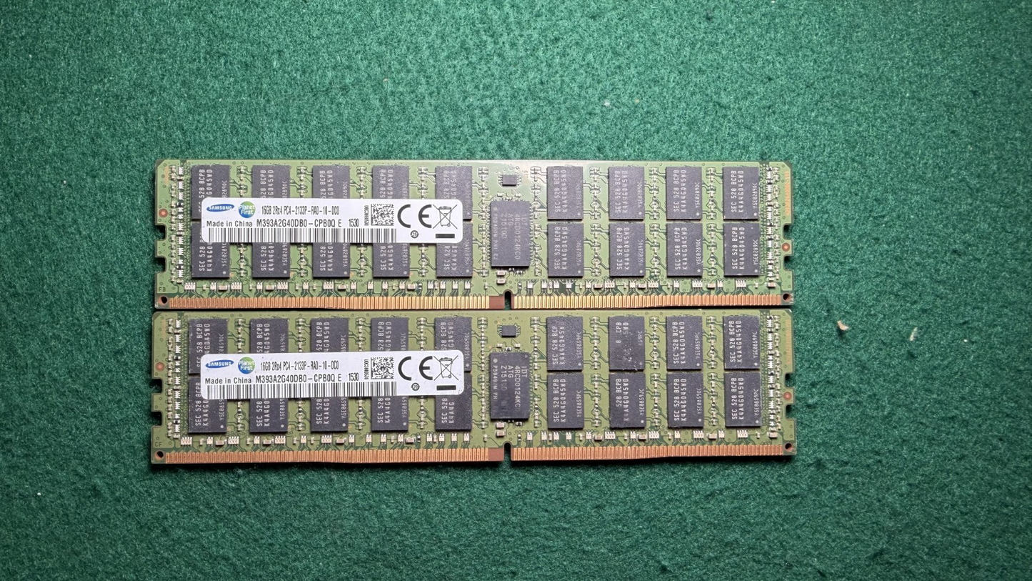 Samsung 16GB 2Rx4 PC4-2133Pメモリー4個セット計64G Samsung 16GB 2Rx4 PC4-2133P PC4-17000 DDR4 2133MHz 1.2V ECC REG