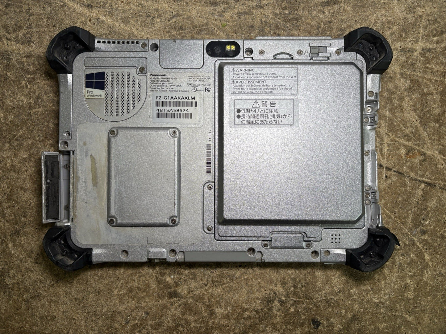Panasonic ToughPad FZ-G1 Tablet i5-3437U 8GB RAM 256SSD No Windows
