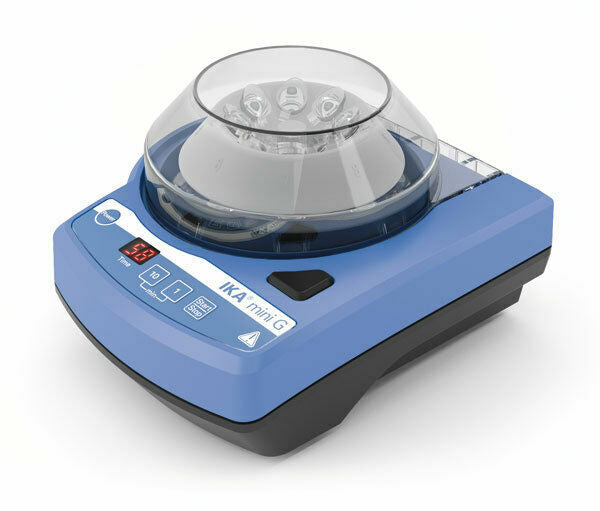 IKA Mini G Centrifuge, 6000 RPM, Digital Timer, Fast Start/Stop